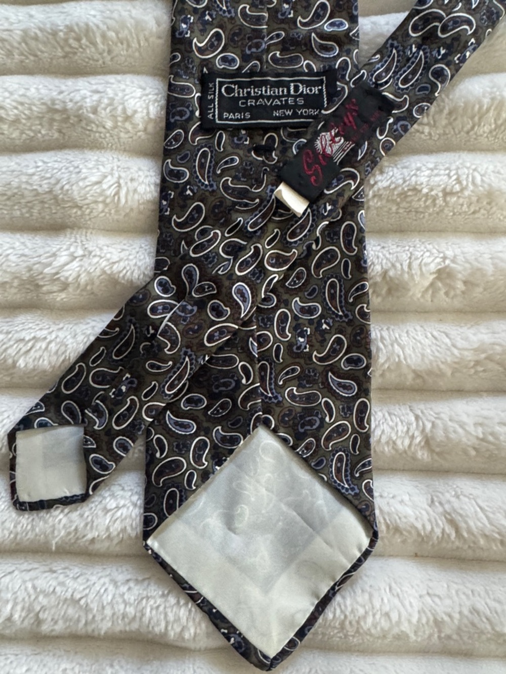 Timeless Vintage Dior Paisley Silk Tie - Picture 4 of 5